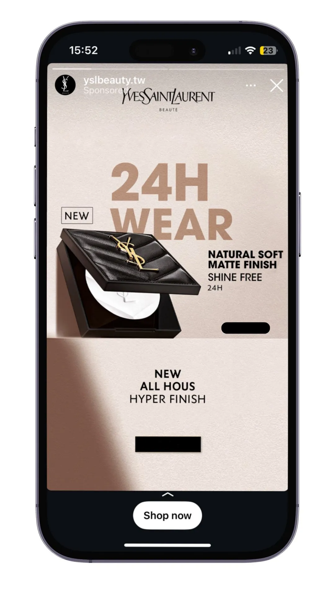 example of Instagram story ads